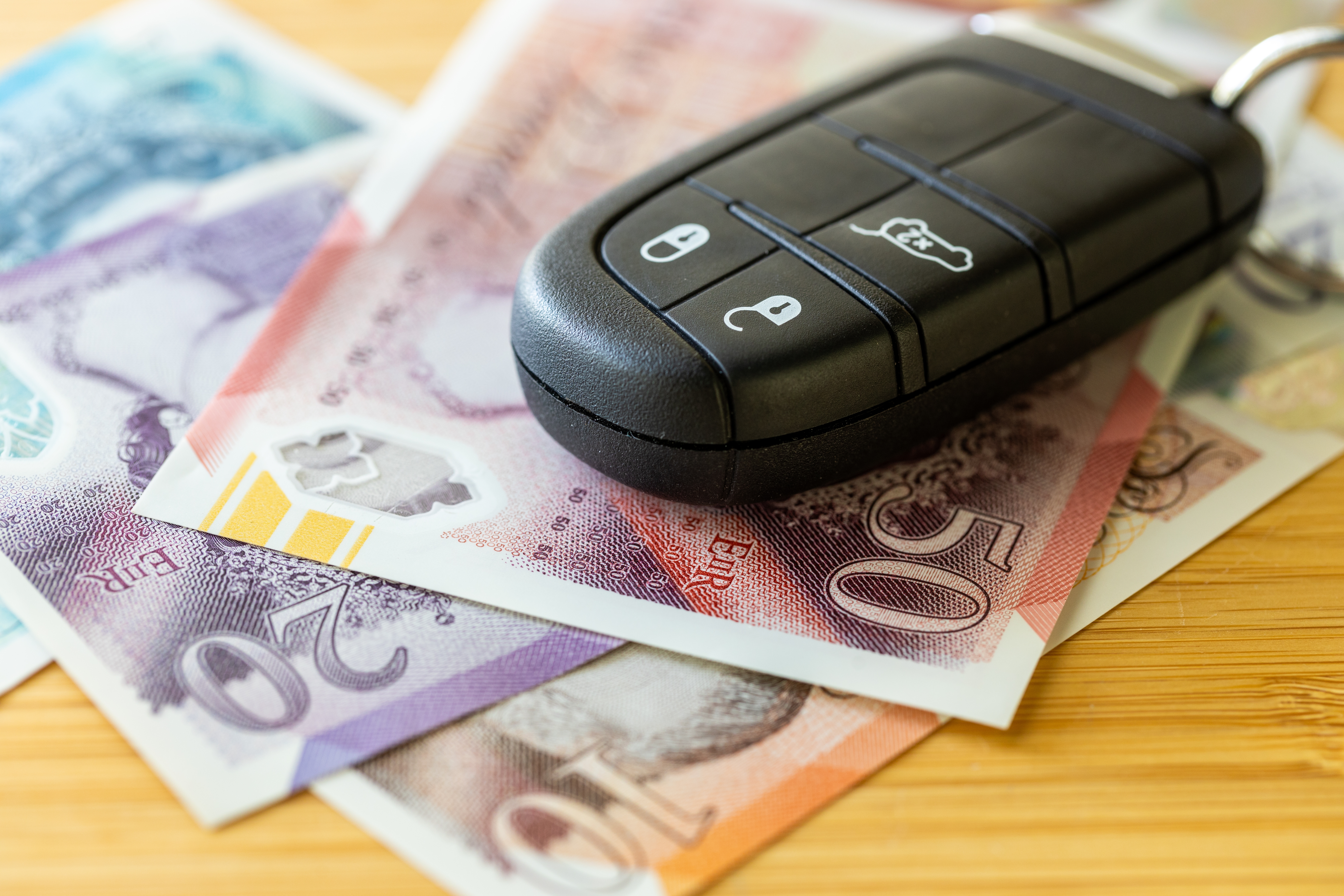 Car Key Money Notes