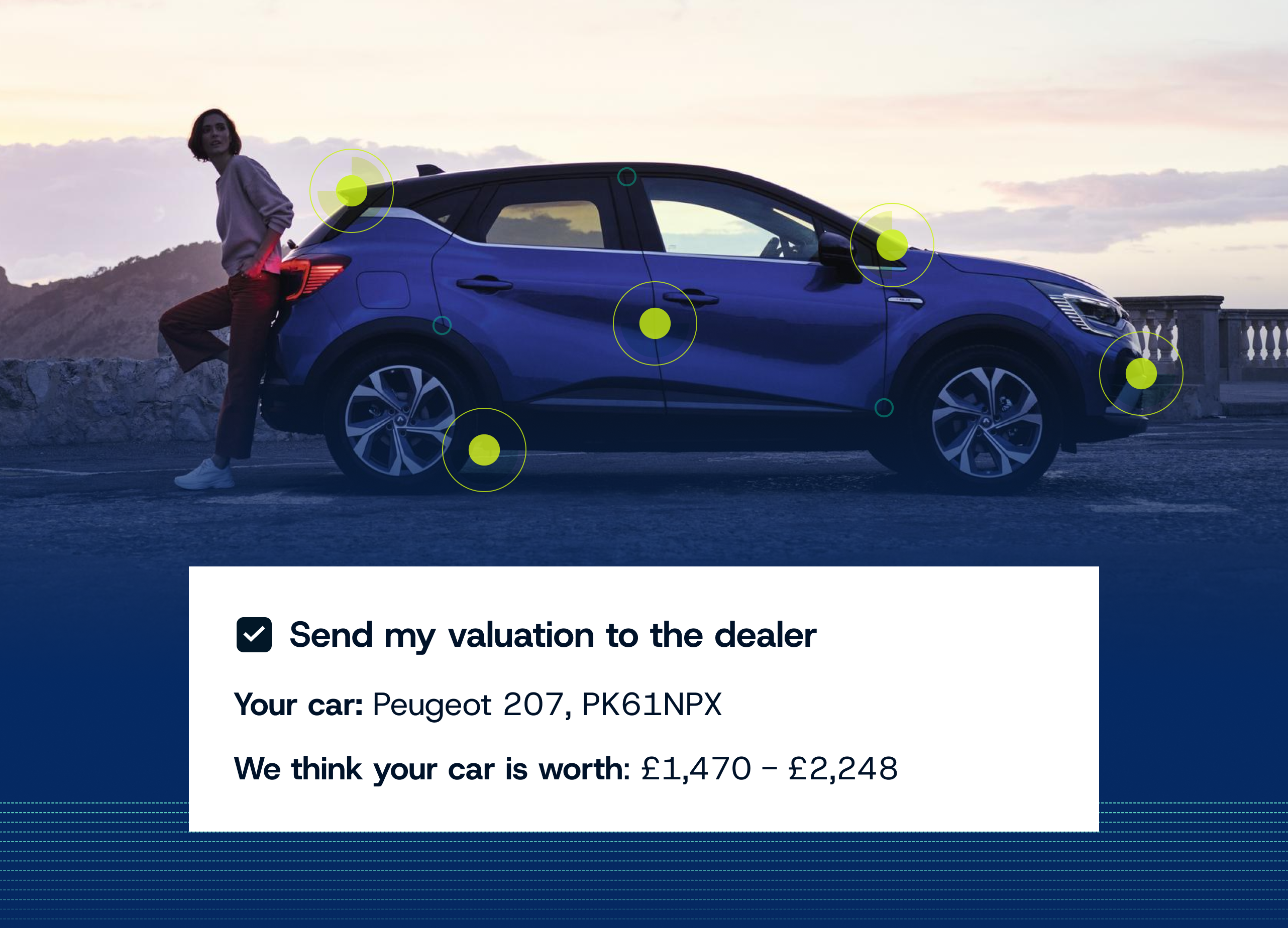 We also help you part exchange your car